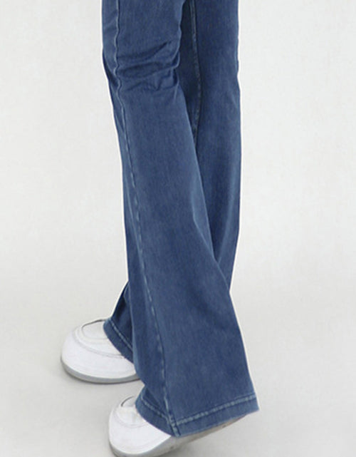Load image into Gallery viewer, Wide Waistband Bootcut Jeans with Pockets
