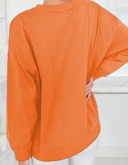 Load image into Gallery viewer, Round Neck Long Sleeve Sweatshirt
