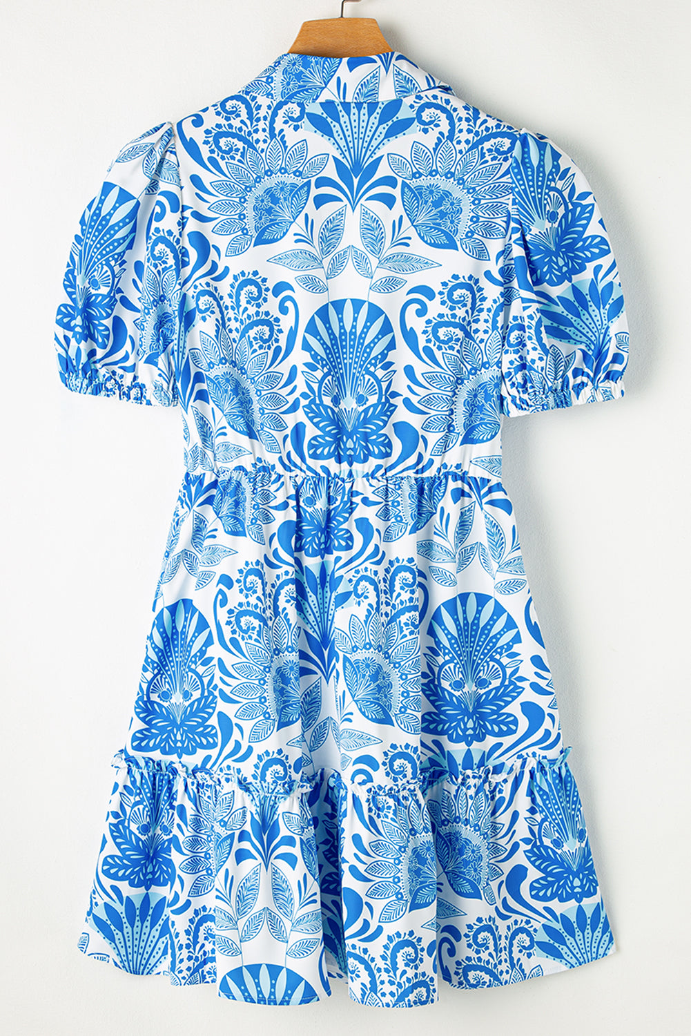 Lilly Floral Drawstring Waist Ruffled Dress by Poppy Lee Lane