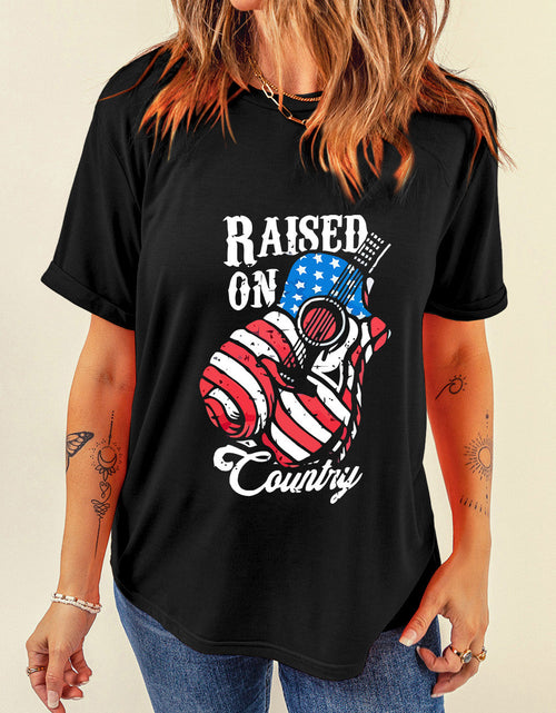 Load image into Gallery viewer, RAISED ON COUNTRY Round Neck T-Shirt

