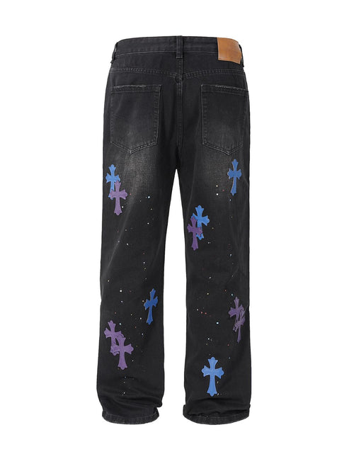 Load image into Gallery viewer, Men's Cross Wide Straight Jeans
