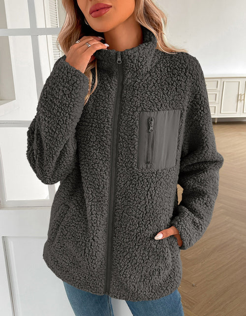 Load image into Gallery viewer, Ivy Lane Zip Up Long Sleeve Fuzzy Jacket
