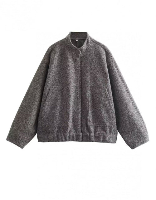 Load image into Gallery viewer, Full Size Snap Down Drop Shoulder Jacket
