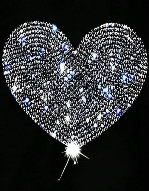 Load image into Gallery viewer, Heart Graphic Round Neck Short Sleeve T-Shirt
