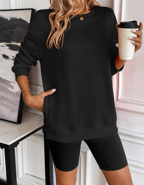 Load image into Gallery viewer, Ivy Lane Round Neck Long Sleeve Sweatshirt
