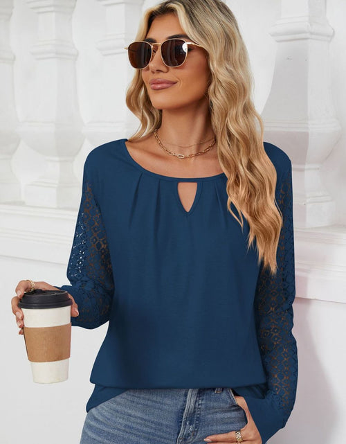Load image into Gallery viewer, Cutout Round Neck Long Sleeve T-Shirt
