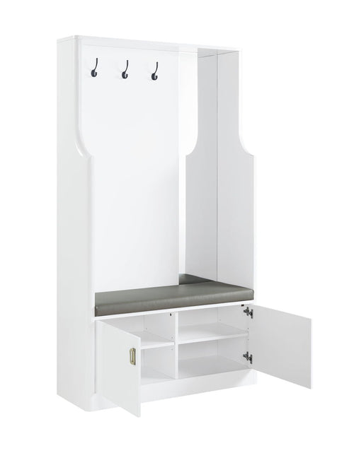 Load image into Gallery viewer, Buck II - High Gloss Hall Tree - White by Couch.com

