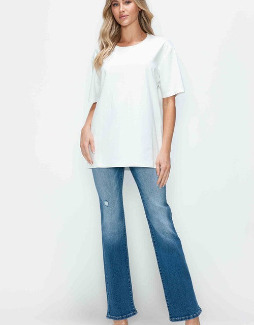 Load image into Gallery viewer, bytos Full Size Distressed High Rise Jeans with Pockets
