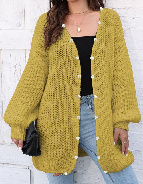 Load image into Gallery viewer, Open Front Long Sleeve Cardigan
