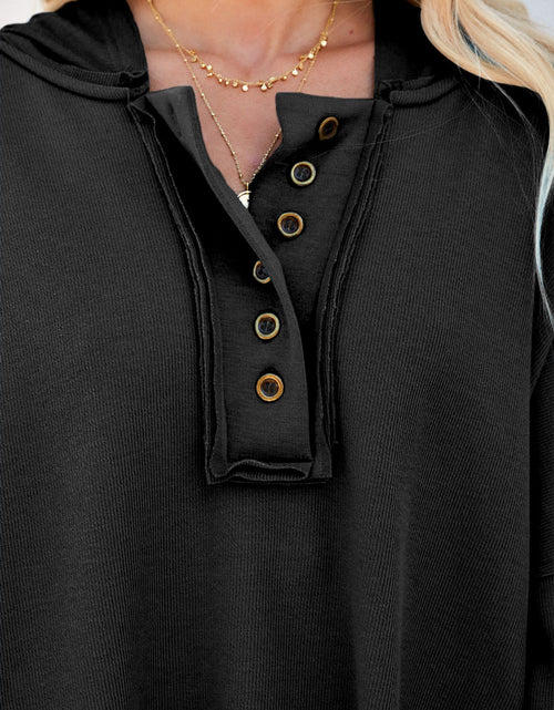 Load image into Gallery viewer, Exposed Seam Long Sleeve Hoodie
