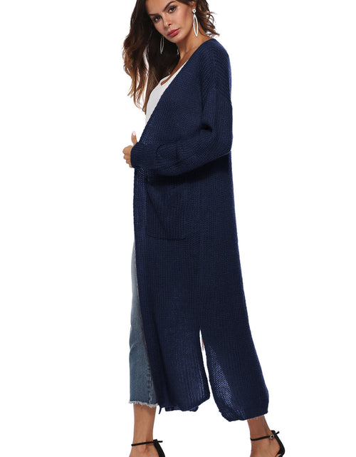Load image into Gallery viewer, Long Sleeve Open Front Buttoned Cardigan
