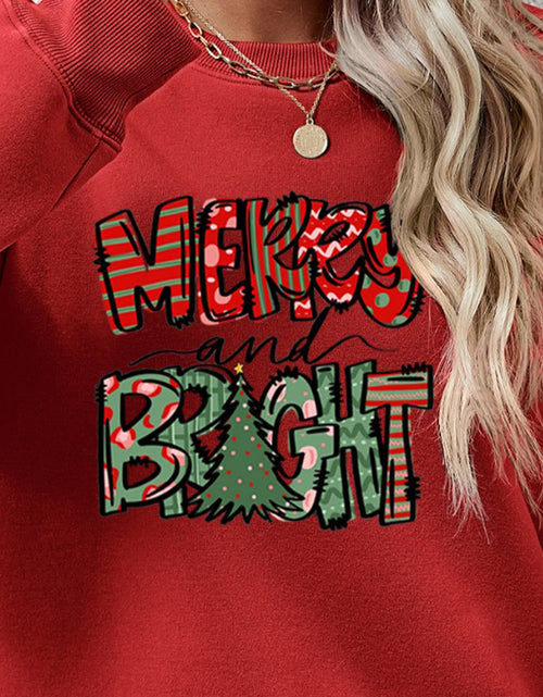 Load image into Gallery viewer, MERRY AND BRIGHT Long Sleeve Sweatshirt
