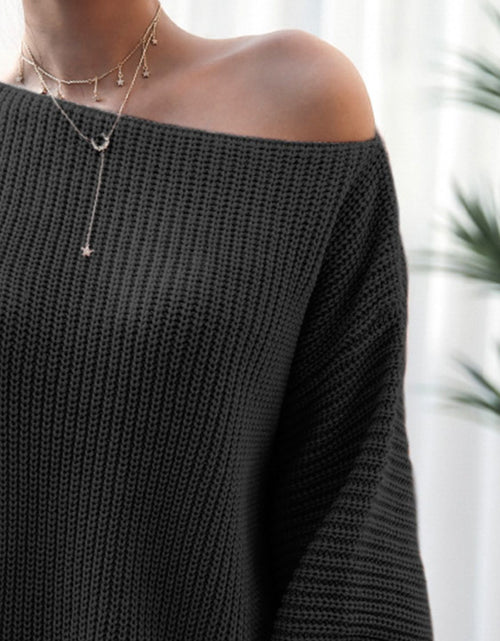 Load image into Gallery viewer, Rib-Knit Mini Sweater Dress
