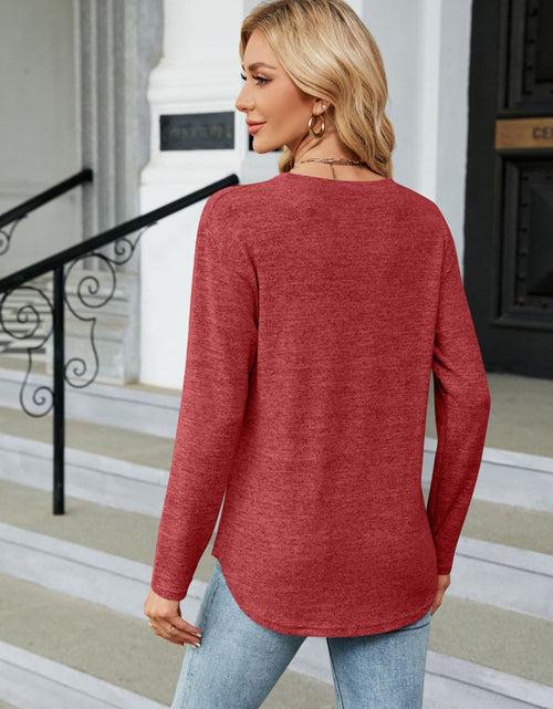 Load image into Gallery viewer, Round Neck Long Sleeve T-Shirt
