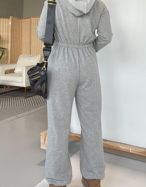 Load image into Gallery viewer, Full Size Drawstring Long Sleeve Jumpsuit
