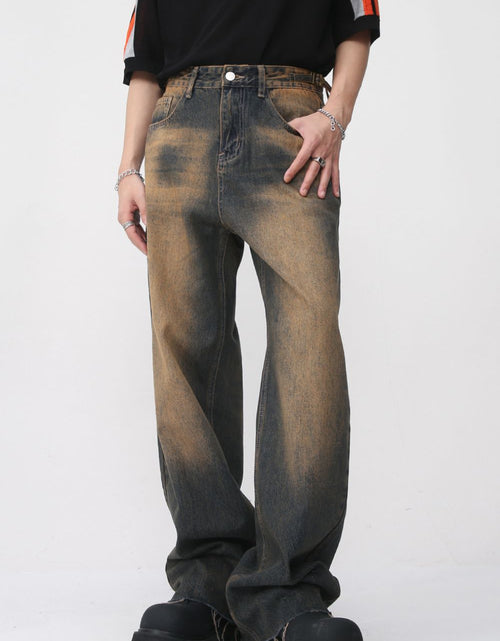 Load image into Gallery viewer, Raw Hem Straight Leg Jeans
