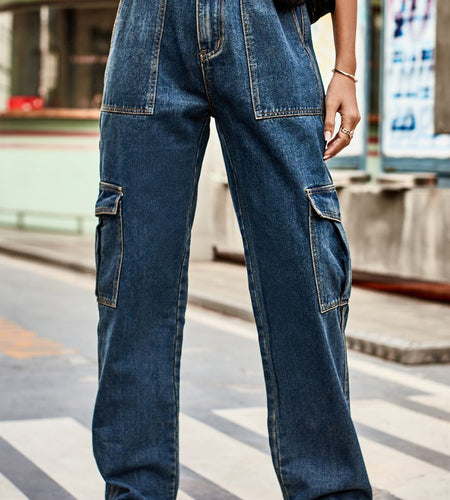 Loose Fit Long Pants with Pockets
