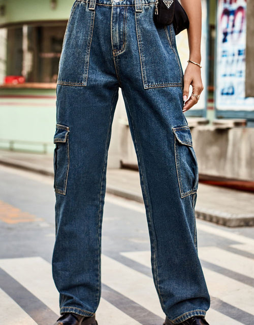 Load image into Gallery viewer, Loose Fit Long Pants with Pockets
