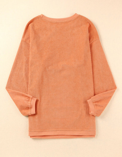 Load image into Gallery viewer, Graphic Round Neck Long Sleeve Sweatshirt
