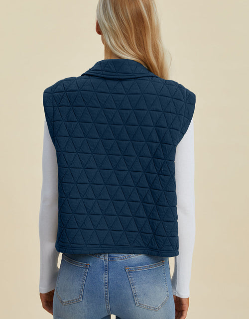 Load image into Gallery viewer, Double Take Full Size Pocketed Texture Snap Down Vest Coat
