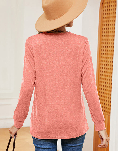 Load image into Gallery viewer, Notched Long Sleeve T-Shirt
