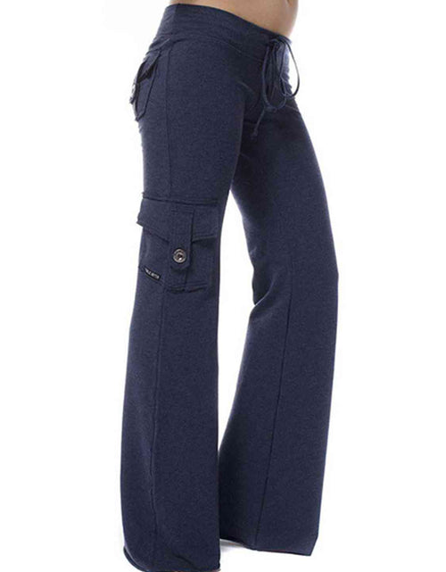 Load image into Gallery viewer, Mid Waist Pants with Pockets
