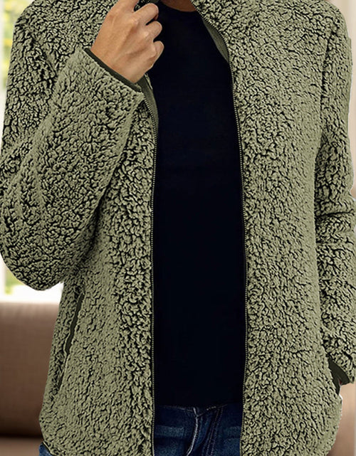 Load image into Gallery viewer, Pocketed Zip Up Turtleneck Jacket

