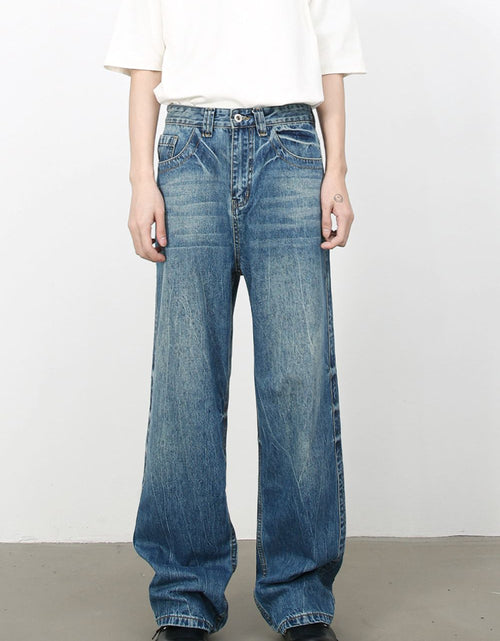 Load image into Gallery viewer, Men's Mid Rise Loose Fit Jeans
