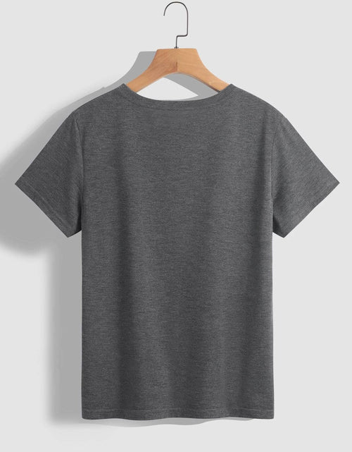 Load image into Gallery viewer, Mardi Gras Graphic Round Neck Short Sleeve T-Shirt
