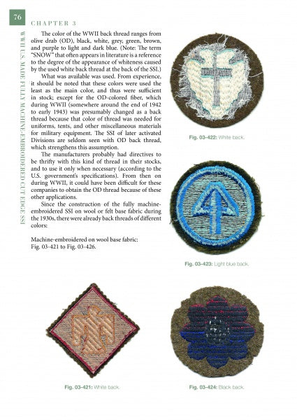 Load image into Gallery viewer, U.S.-Made, Fully Machine-Embroidered, Cut Edge Shoulder Sleeve Insignia of World War II by Schiffer Publishing
