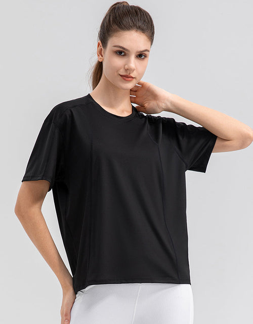 Load image into Gallery viewer, Round Neck Short Sleeve Active Top
