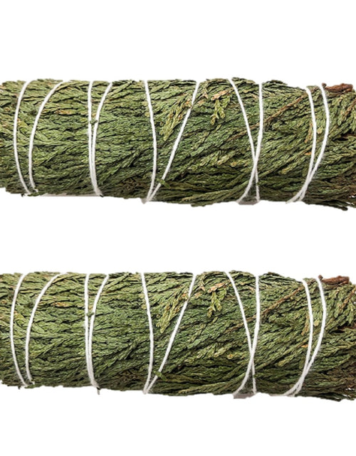 Load image into Gallery viewer, Smudging Herbs - Cedar Smudge Stick - 2 Mini Bundles by OMSutra
