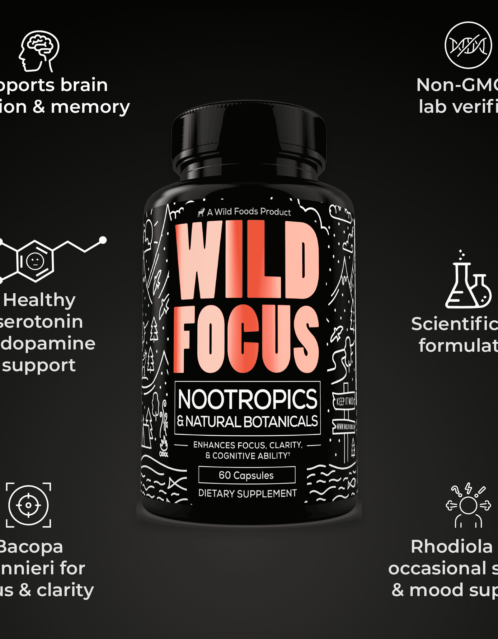 Wild Focus Nootropic Blend by Wild Foods