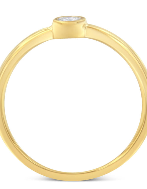Load image into Gallery viewer, 14K Yellow Gold Plated .925 Sterling Silver Miracle Set Diamond Ring (1/20 Cttw, J-K Color, I1-I2 Clarity) by Haus of Brilliance
