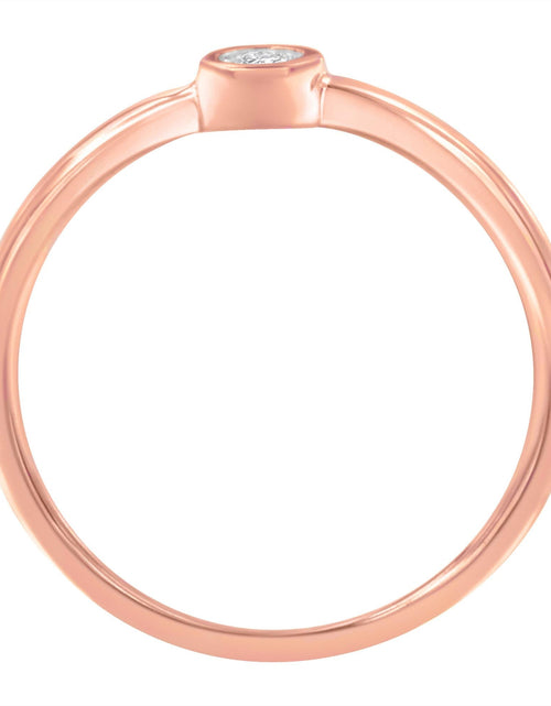 Load image into Gallery viewer, 14K Rose Gold Plated .925 Sterling Silver Miracle Set Diamond Ring (1/20 Cttw, J-K Color, I1-I2 Clarity) by Haus of Brilliance
