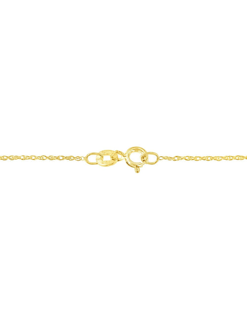 Load image into Gallery viewer, 10K Gold 1/5 Cttw Princess Cut Diamond 3 Stone Drop 18" Pendant Necklace (H-I Color, SI2-I1 Clarity) by Haus of Brilliance
