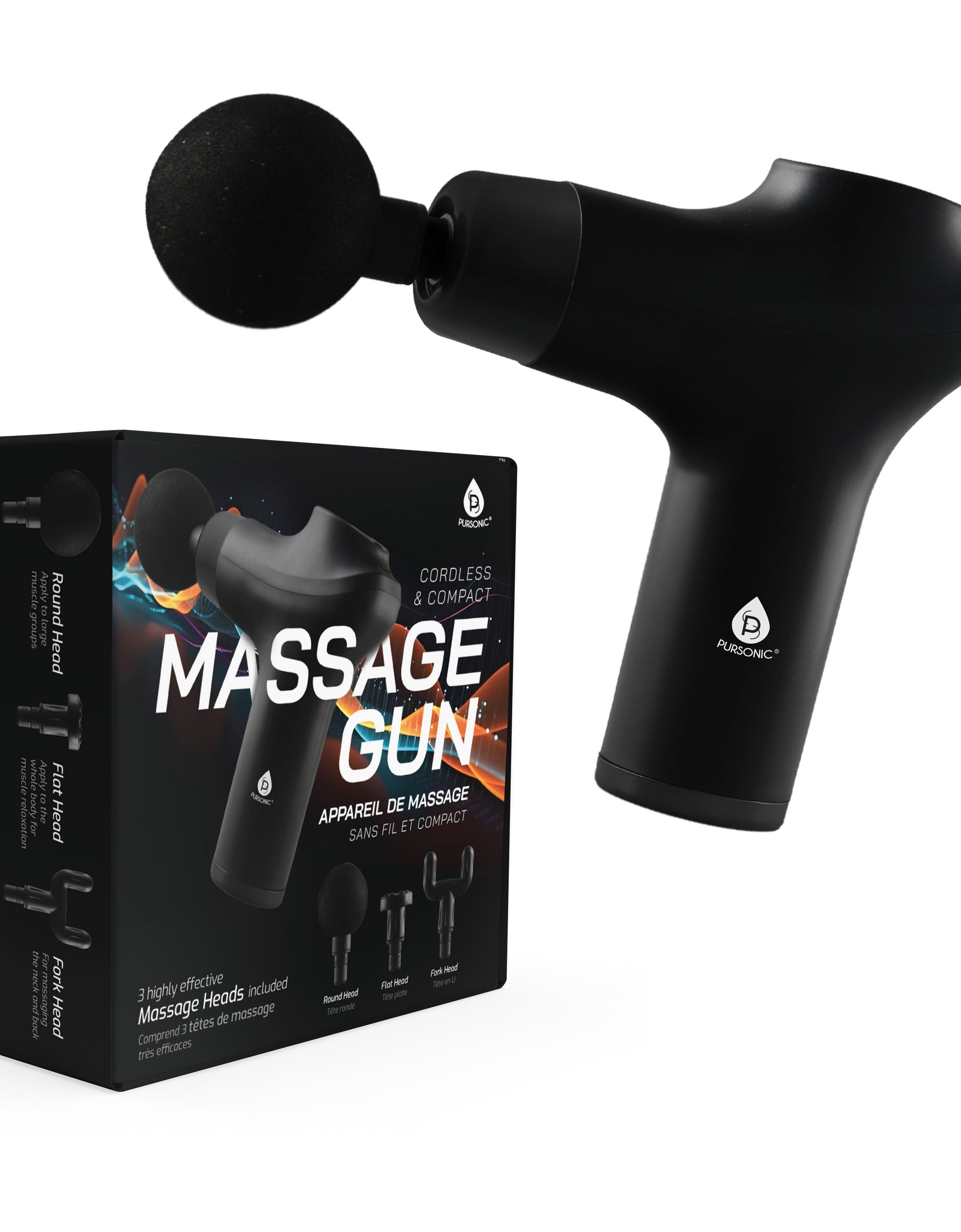 3 Speed Cordless & Rechargeable Professional Massage Gun by Pursonic