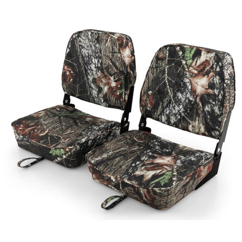 Load image into Gallery viewer, 2-Piece Folding Boat Seat Set with Sponge Padding-Camouflage
