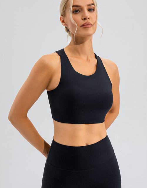 Load image into Gallery viewer, Round Neck Cutout Cropped Active Tank
