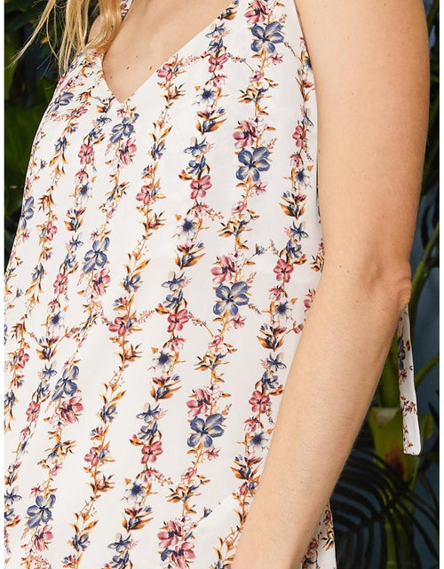 Load image into Gallery viewer, Floral V-Neck Sleeveless Maxi Dress by Shop at Konus
