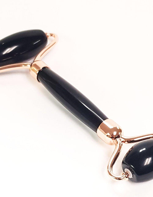 Load image into Gallery viewer, Black Obsidian Facial Roller by ZAQ Skin &amp; Body
