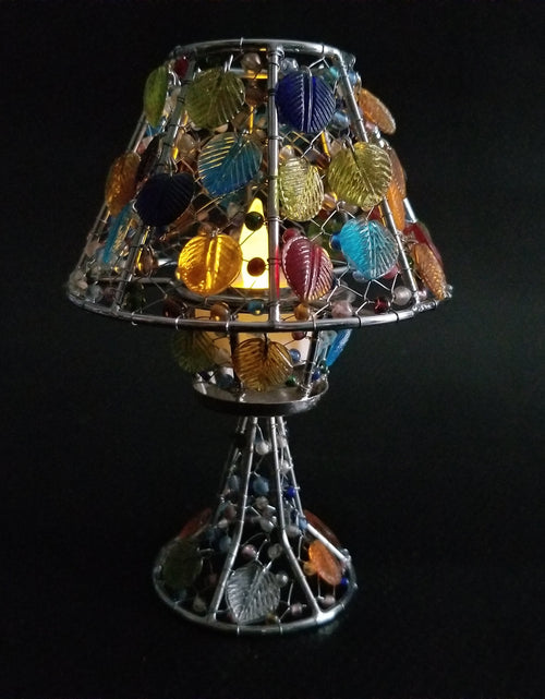 Load image into Gallery viewer, Handmade colored glass Tea Light candle holder by OMSutra
