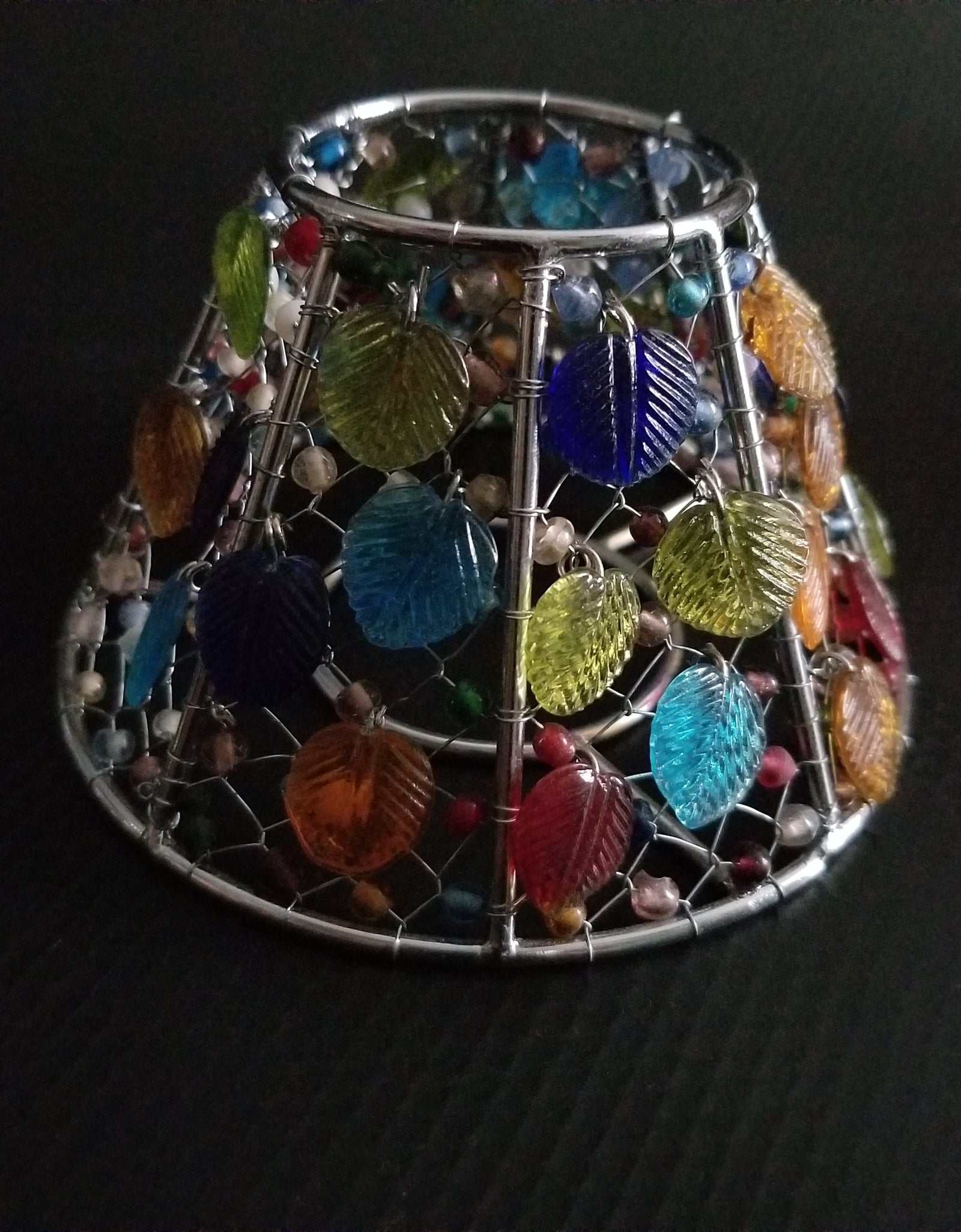 Handmade colored glass Tea Light candle holder by OMSutra