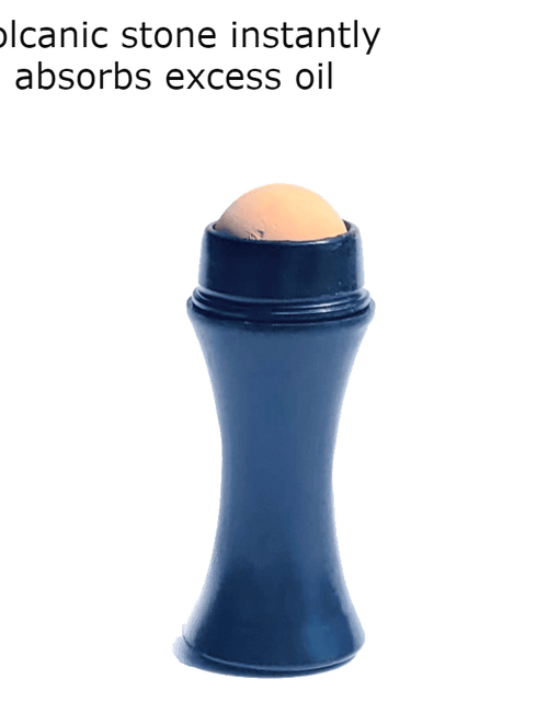 Load image into Gallery viewer, ZAQ Volcanic Oil-Absorbing Face Roller - Black by ZAQ Skin &amp; Body
