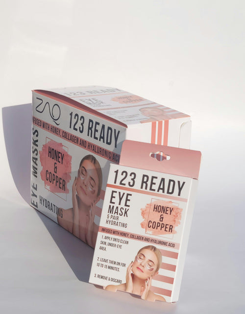 Load image into Gallery viewer, 123 Ready HONEY &amp; COPPER HYDRATING GEL EYE PATCHES by ZAQ Skin &amp; Body
