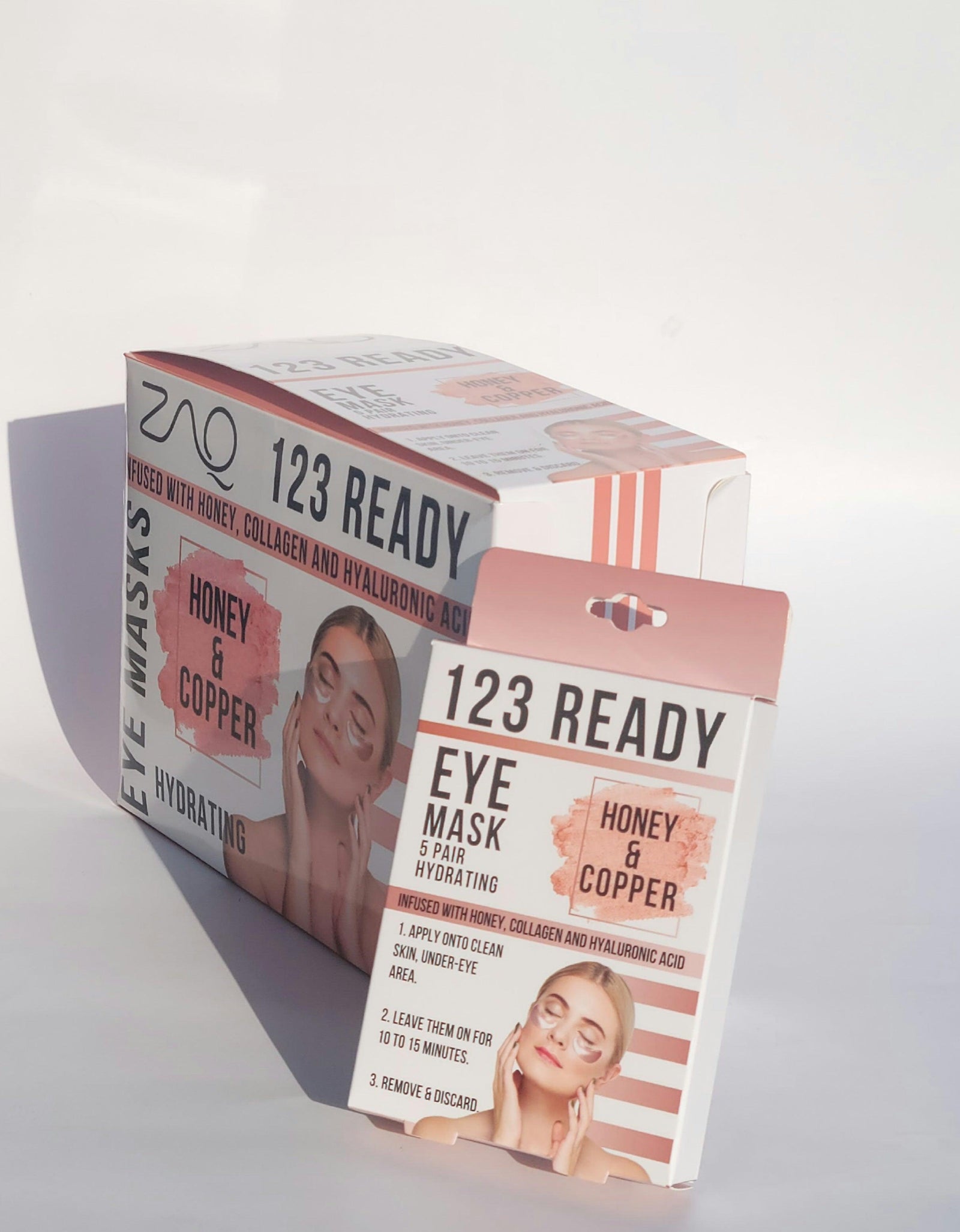 123 Ready HONEY & COPPER HYDRATING GEL EYE PATCHES by ZAQ Skin & Body