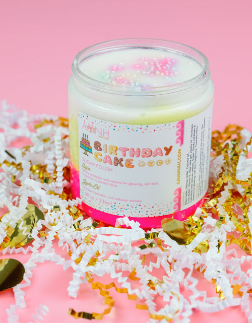 Load image into Gallery viewer, "Birthday Cake" Sugar Scrub by AMINNAH
