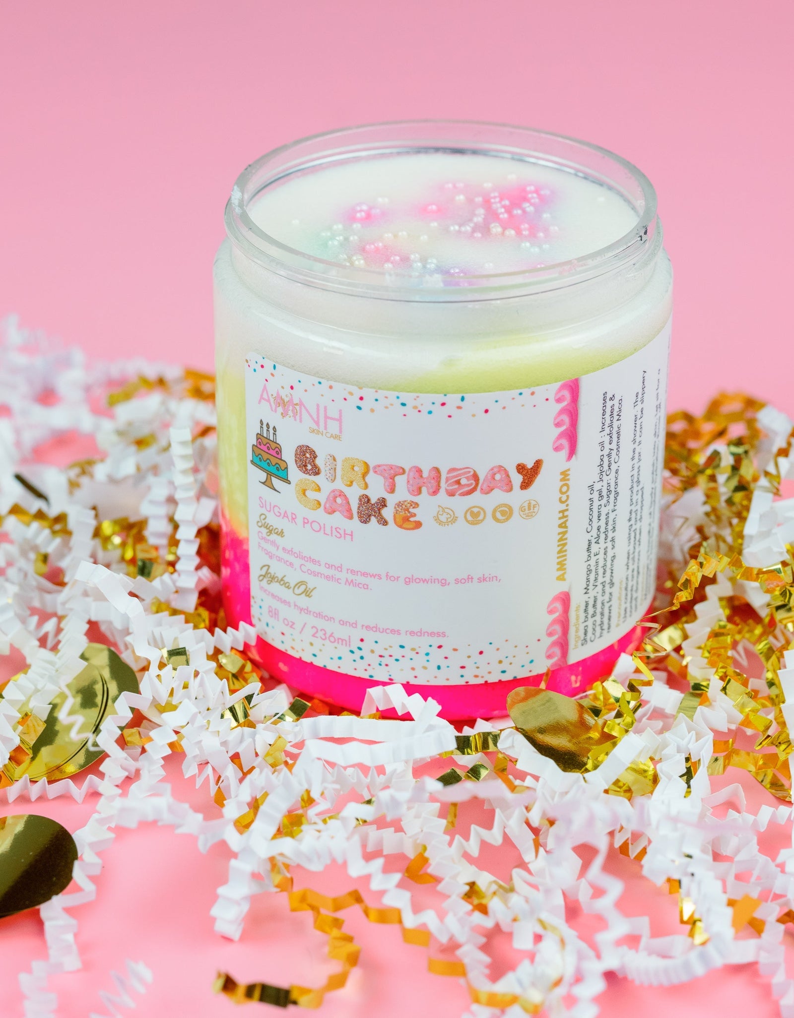 "Birthday Cake" Sugar Scrub by AMINNAH