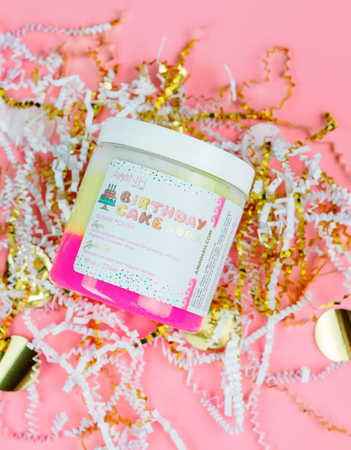 Load image into Gallery viewer, "Birthday Cake" Sugar Scrub by AMINNAH
