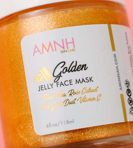 "24k Golden" Jelly Face Mask by AMINNAH